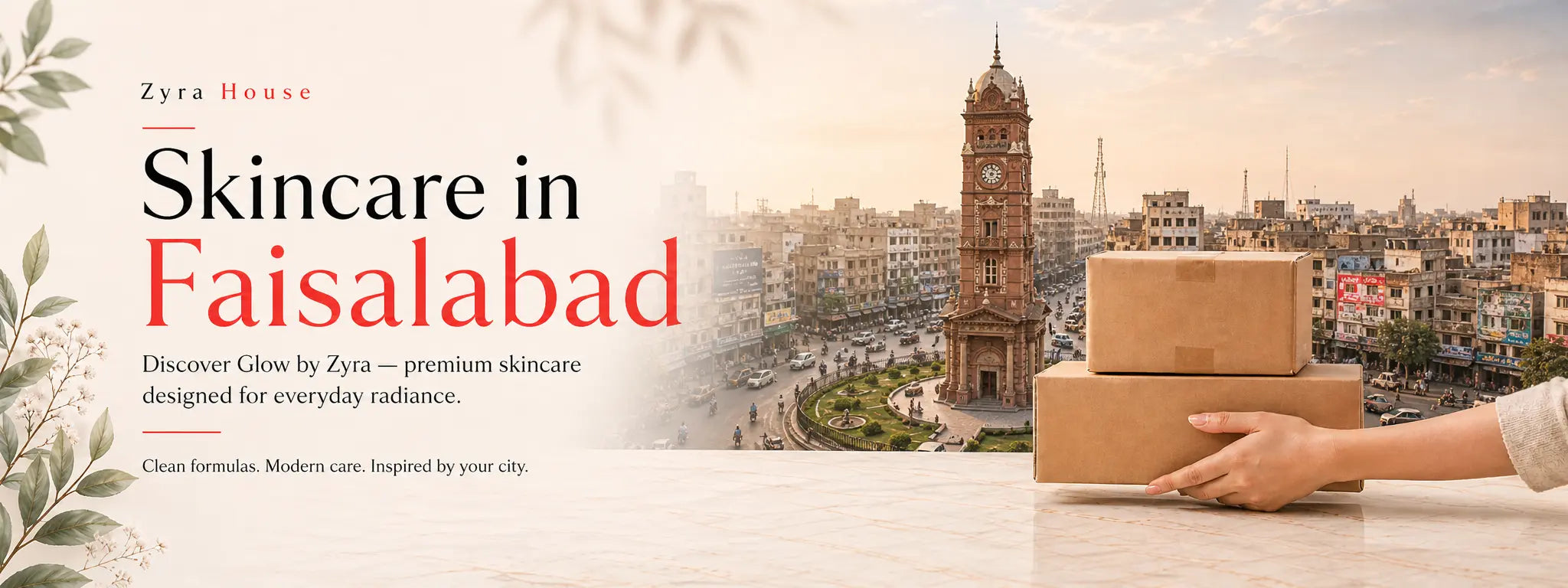 Glow by Zyra Skincare Delivery Faisalabad — UK-Based Dermatologist-Tested